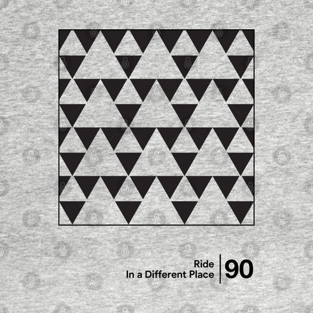 Ride - In A Different Place / Minimalist Style Artwork by saudade